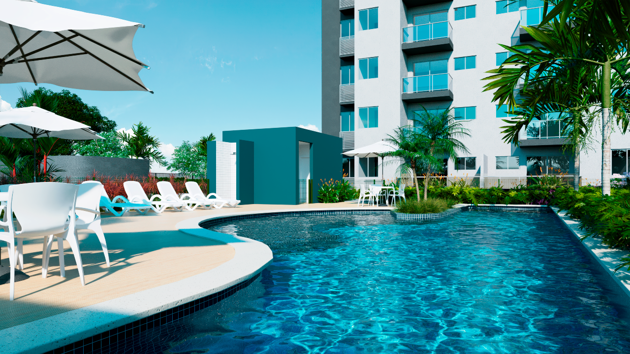 Apartamento 2 quartos ( 1 suíte ) para à venda em Caxangá - Recife - Pátio Nattú - CTI imobiliaria: Piscina