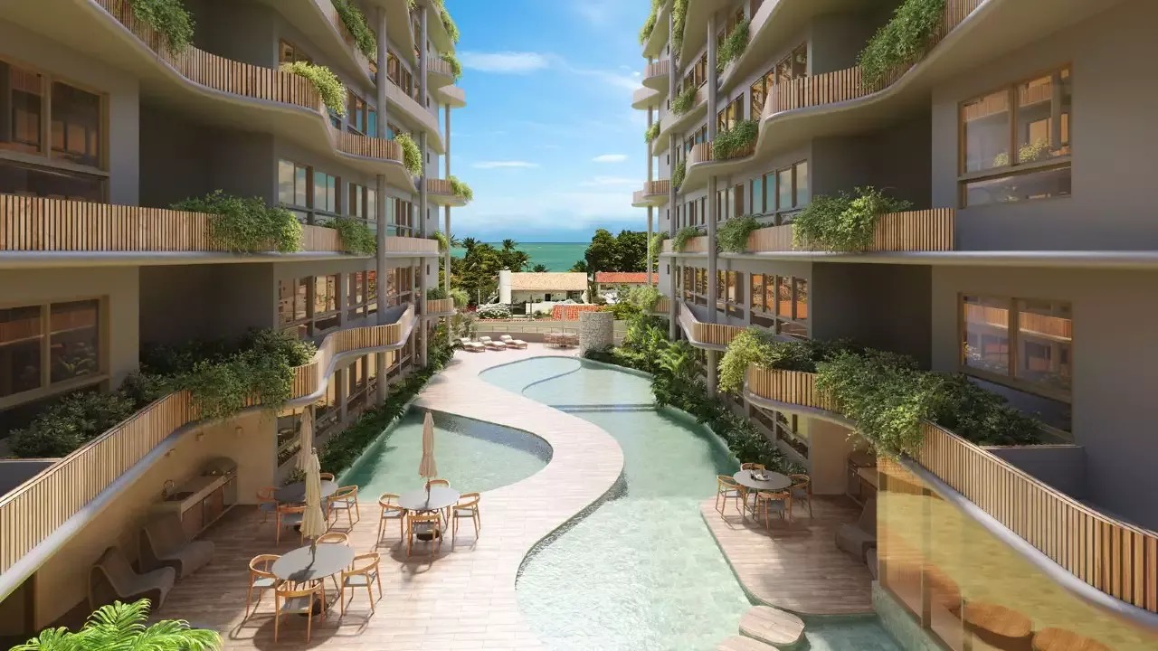 Studio 1 quarto ( ) para à venda em Praia de Tamandaré - Tamandaré - Mar do Atlântico - CTI imobiliaria: Piscinas