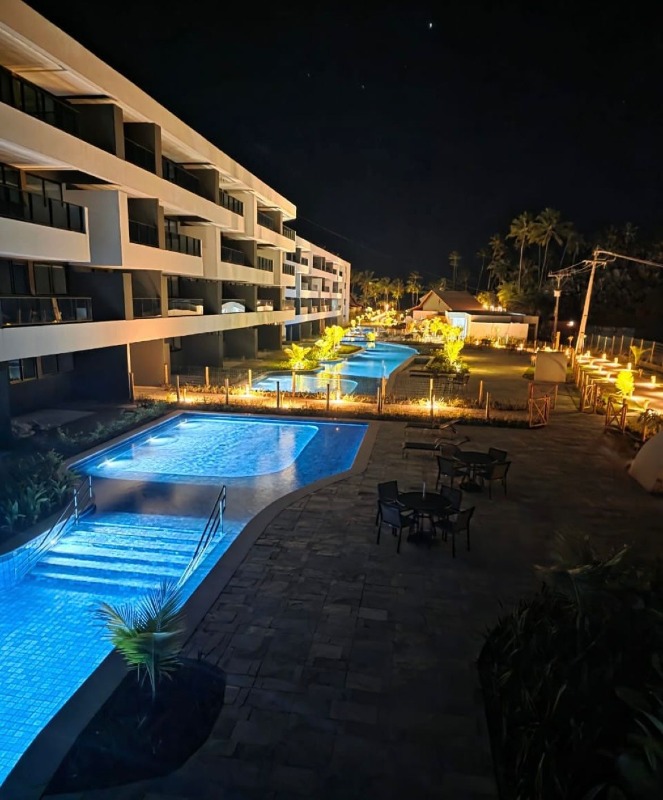 Apartamento 3 quartos ( 2 suítes ) para à venda em Carneiros - Tamandaré - Galápagos Beach Residence - CTI imobiliaria: Fachada e Piscina 