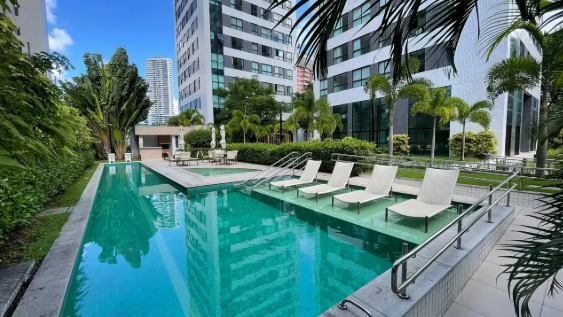 Apartamento 1 quarto ( ) para para aluguel em Parnamirim - Recife - Beach Class Jaqueira - CTI imobiliaria: 