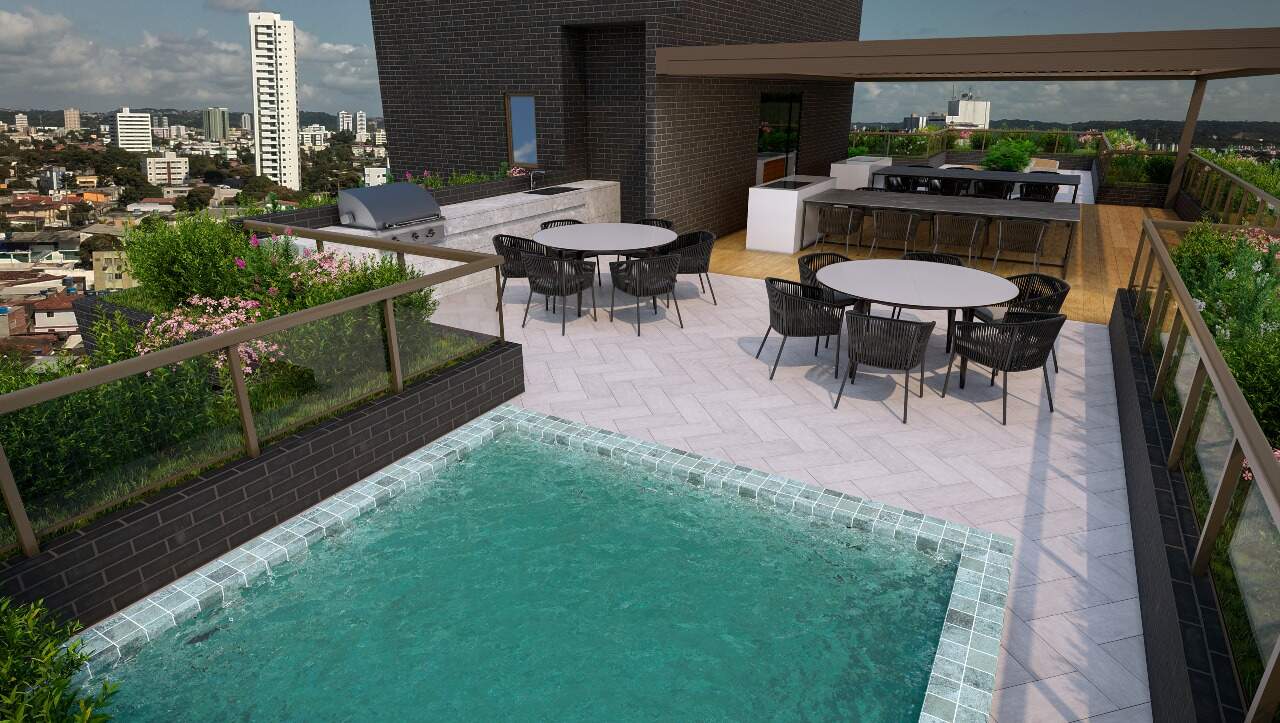 Apartamento 4 quartos ( 2 suítes ) para à venda em Espinheiro - Recife - Palácio das Laranjeiras - CTI imobiliaria: Piscina