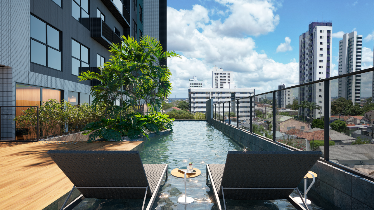 Studio 1 quarto ( ) para à venda em Madalena - Recife - Madã Stúdios - CTI imobiliaria: Piscina 