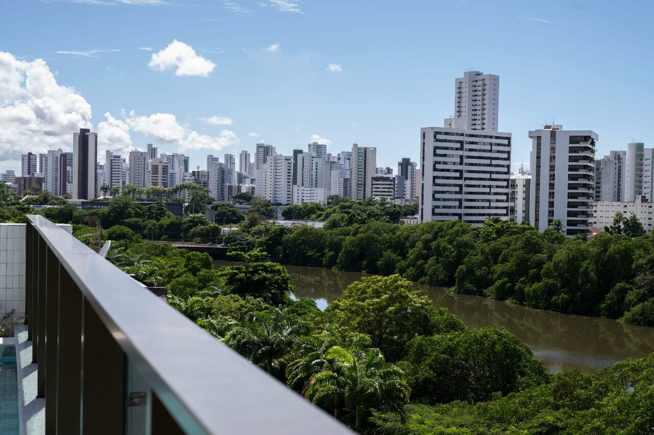 Apartamento 1 quarto ( ) para à venda em Madalena - Recife - Terraço Beira Rio - CTI imobiliaria: Visão varanda 
