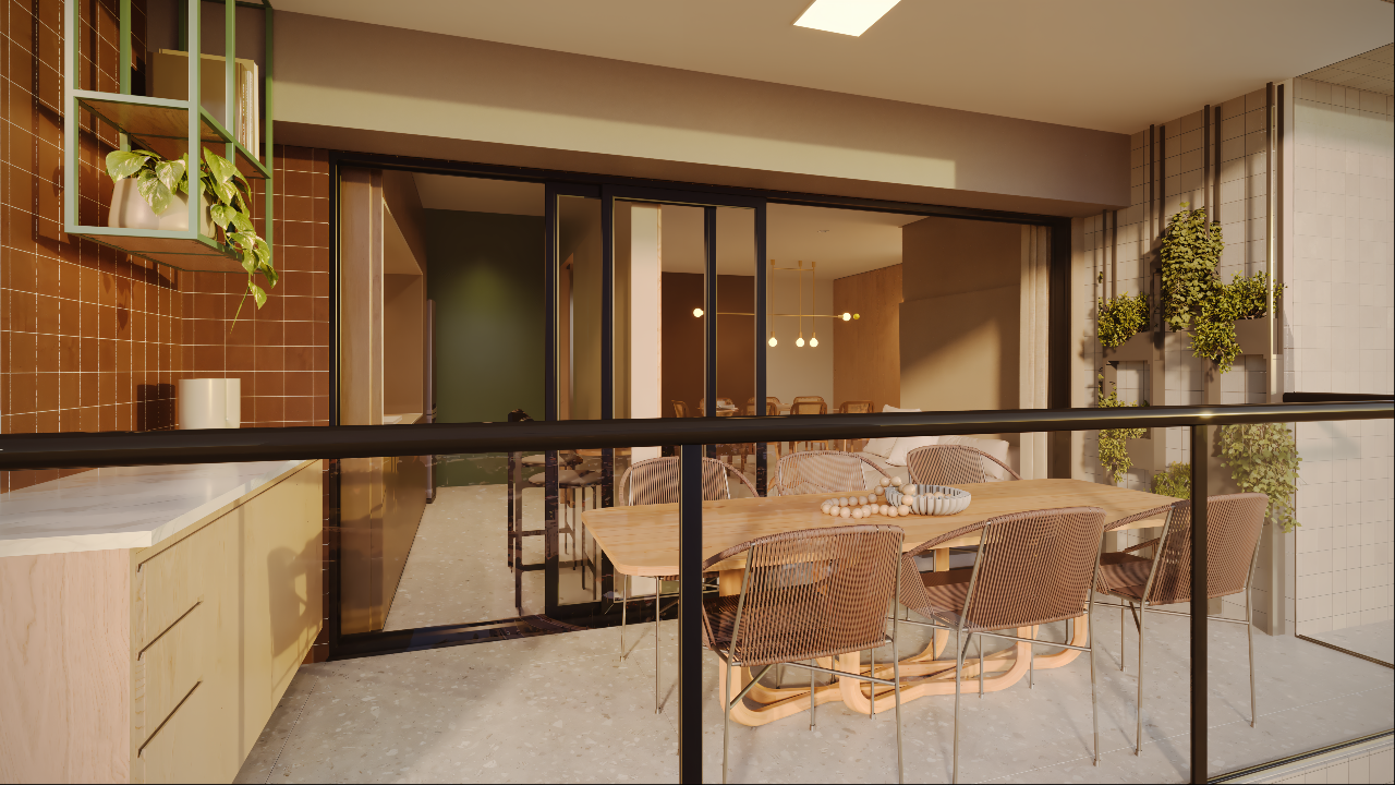 Apartamento 2 até 3 quartos ( 1 até 2 suítes ) para à venda em Cordeiro - Recife - Praça dos Araças - CTI imobiliaria: Sala e varanda