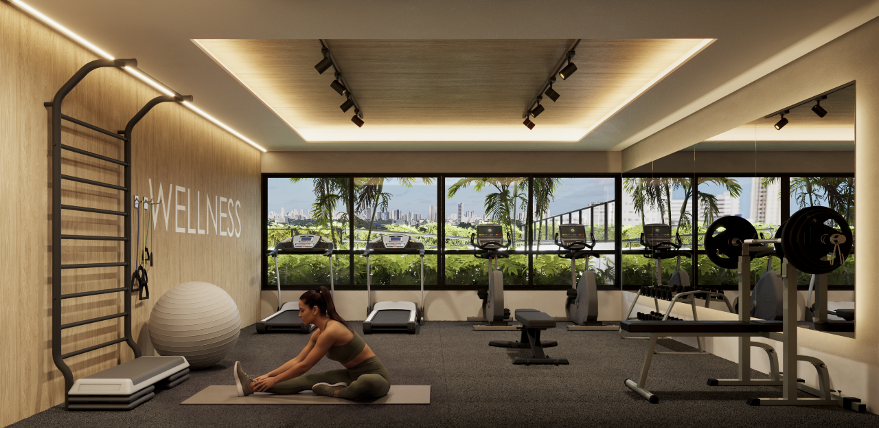 Apartamento 3 quartos ( 1 suíte ) para à venda em Caxangá - Recife - Caxangá Life Club - CTI imobiliaria: Academia