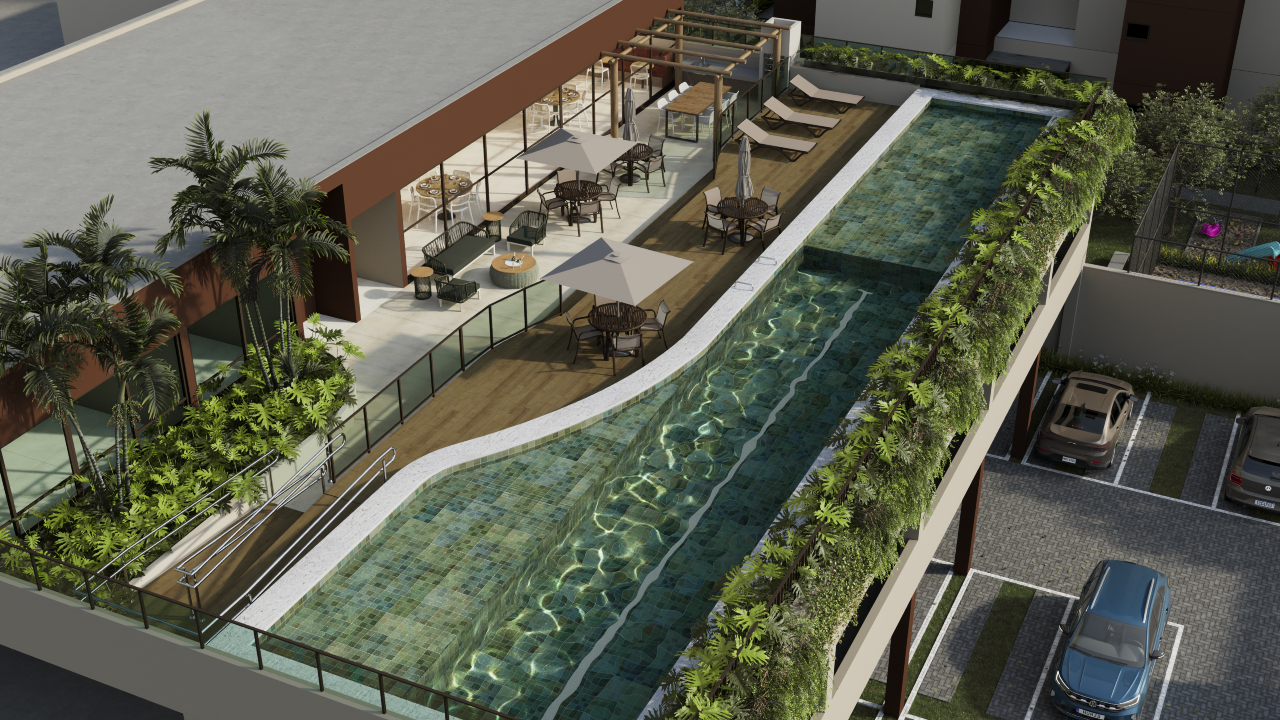 Apartamento 3 quartos ( 1 suíte ) para à venda em Caxangá - Recife - Caxangá Life Club - CTI imobiliaria: Piscina