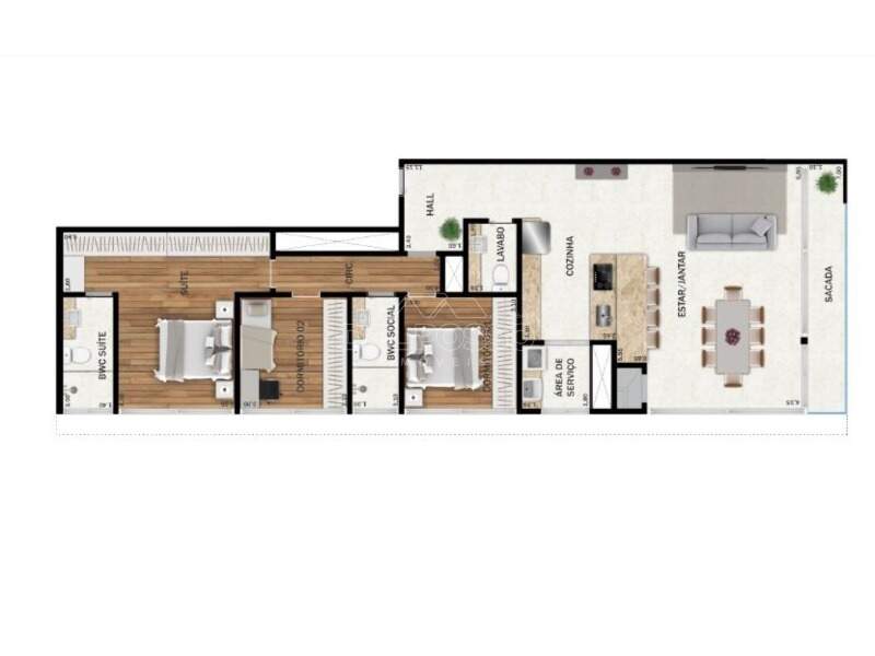 APARTAMENTO à venda no CIDADE DOS LAGOS: 