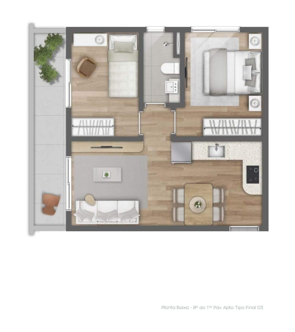 APARTAMENTO à venda no Santa Cruz: 