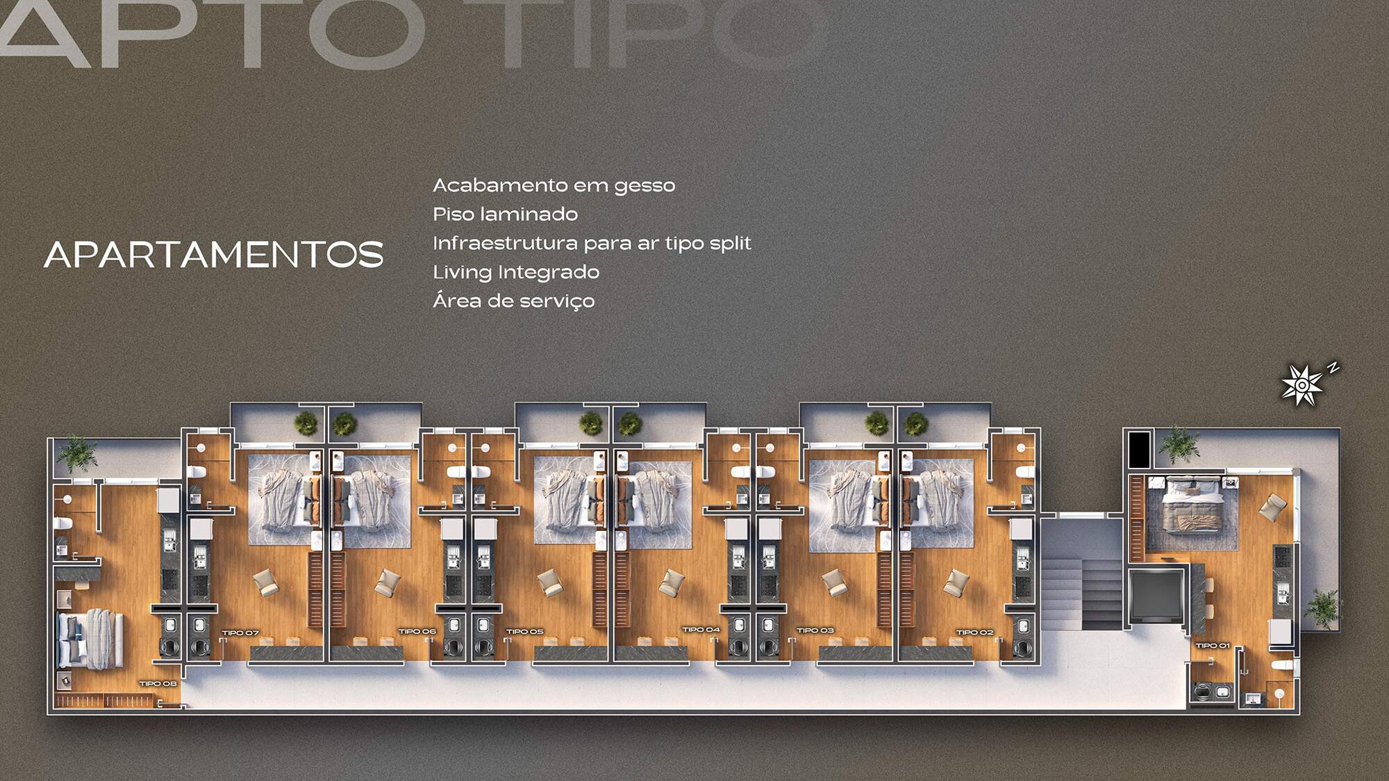 APARTAMENTO à venda no Santa Cruz: 