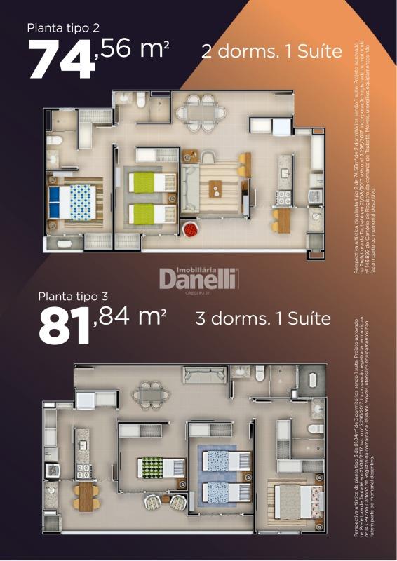 Apartamento à venda no Loteamento Residencial e Comercial Bosque Flamboyant: 
