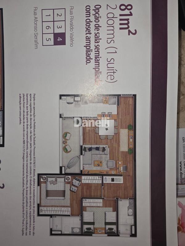 Apartamento à venda no Loteamento Residencial e Comercial Bosque Flamboyant: 