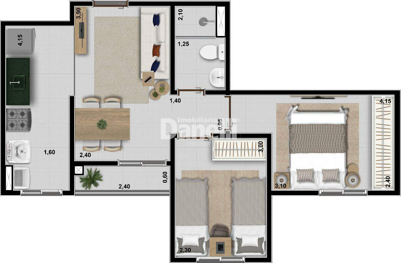 Apartamento à venda no Jardim Gurilândia: 