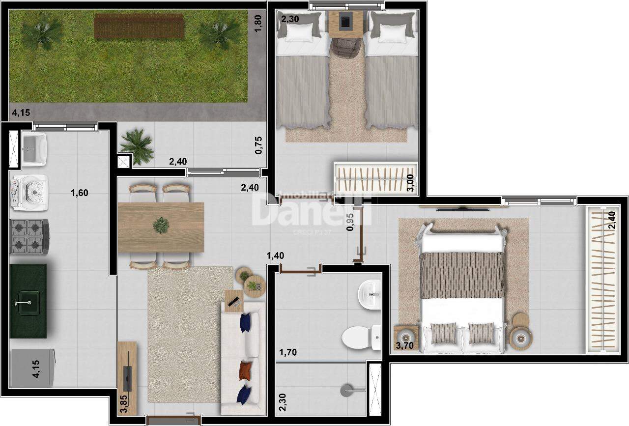 Apartamento à venda no Jardim Gurilândia: 