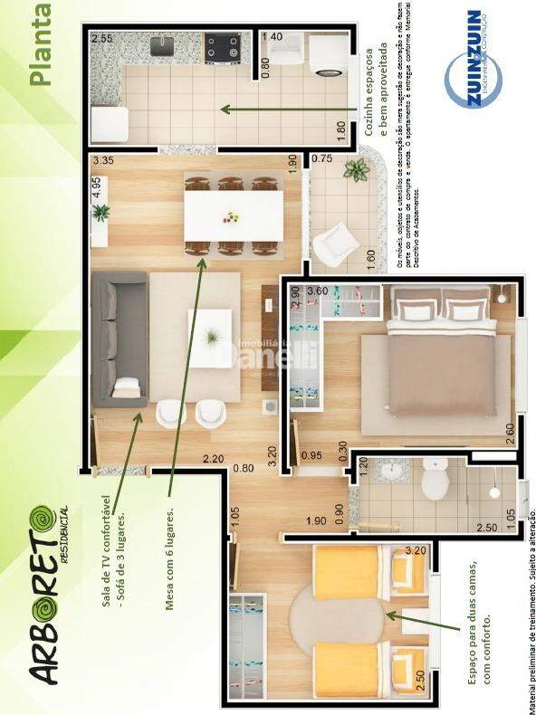 Apartamento à venda no Rancho Grande: 