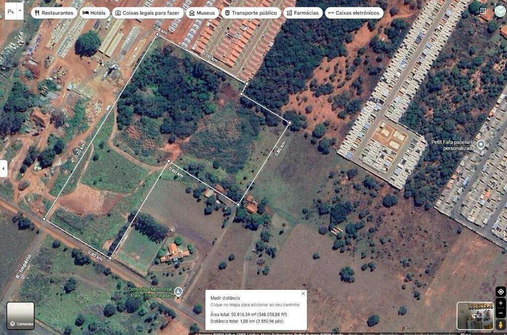 Terreno para aluguel no Santa Luzia: 