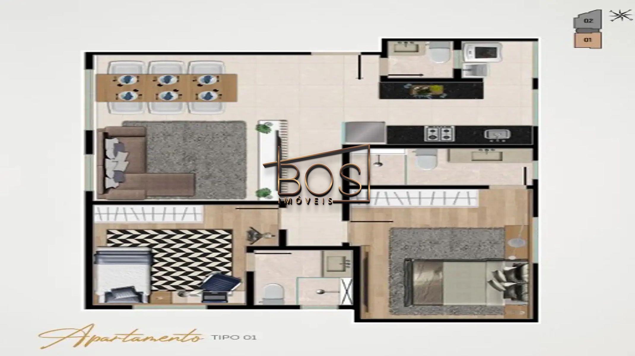 Apartamento, 2 quartos, 66 m² - Foto 4