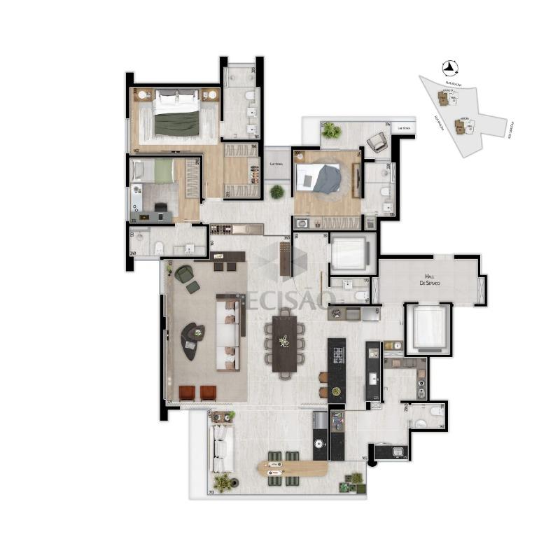 Apartamento 4 Quartos à venda no Vale do Sereno: 