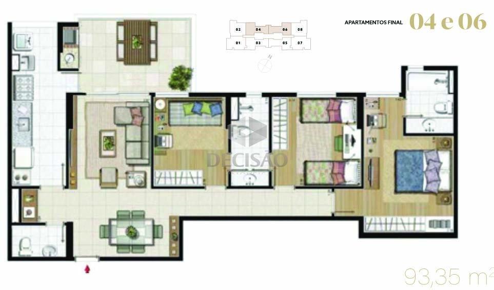 Apartamento 3 Quartos à venda no Vila da Serra: 