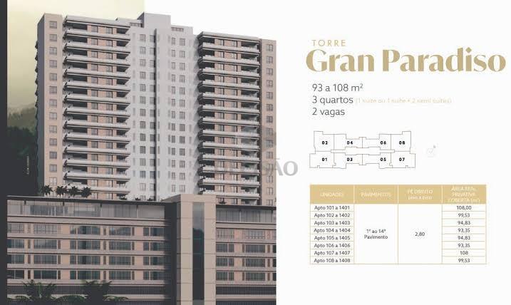 Apartamento 3 Quartos à venda no Vila da Serra: 