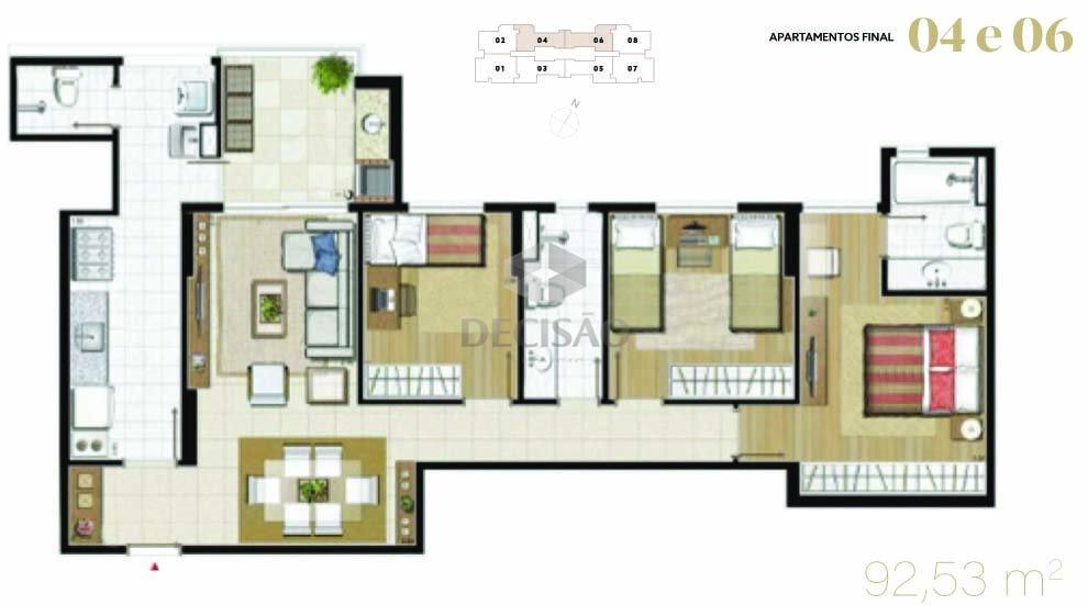 Apartamento 3 Quartos à venda no Vila da Serra: 
