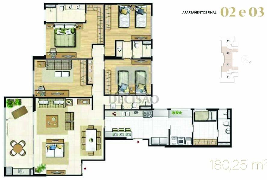 Apartamento 4 Quartos à venda no Vila da Serra: 