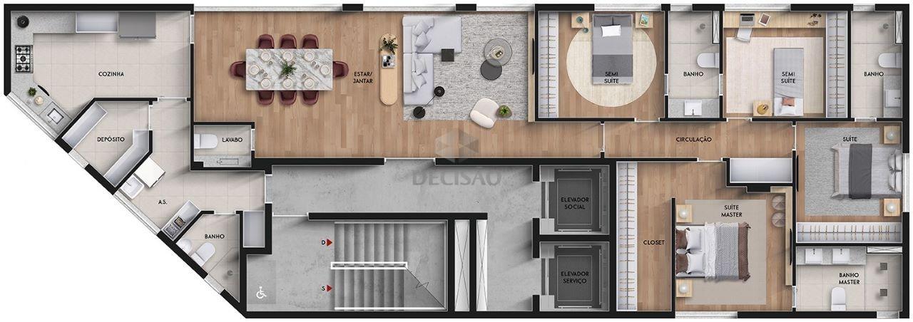 Apartamento 4 Quartos à venda no Funcionarios: 