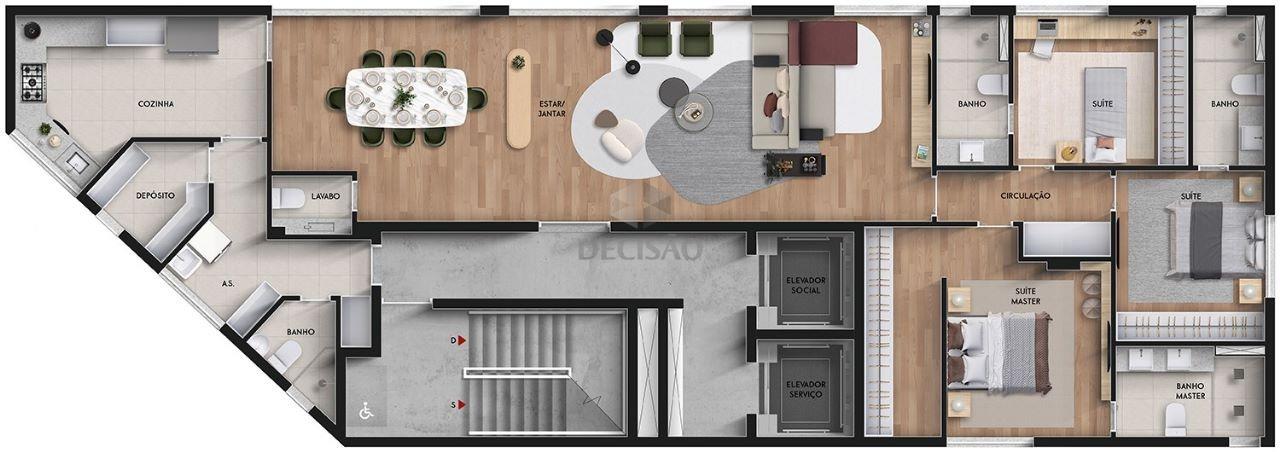Apartamento 4 Quartos à venda no Funcionarios: 