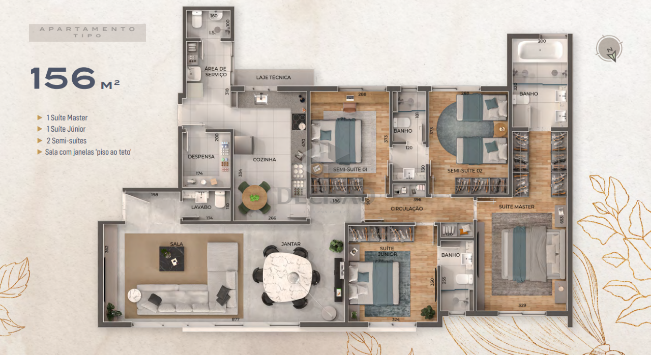 Apartamento 4 Quartos à venda no Santo Antonio: 