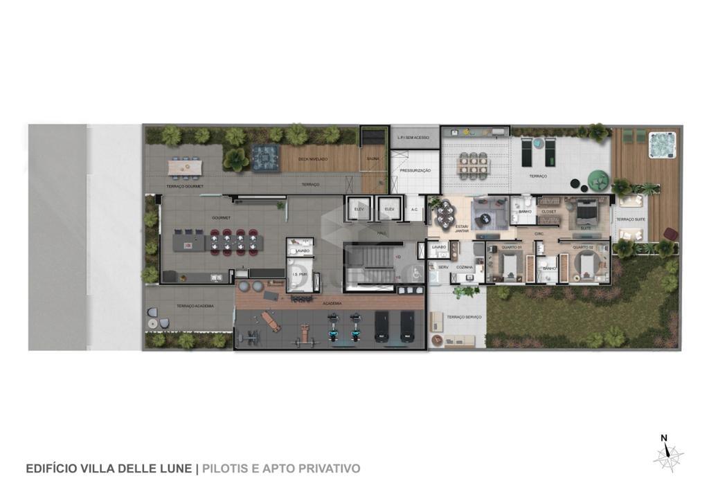 Apartamento 3 Quartos à venda no Lourdes: 