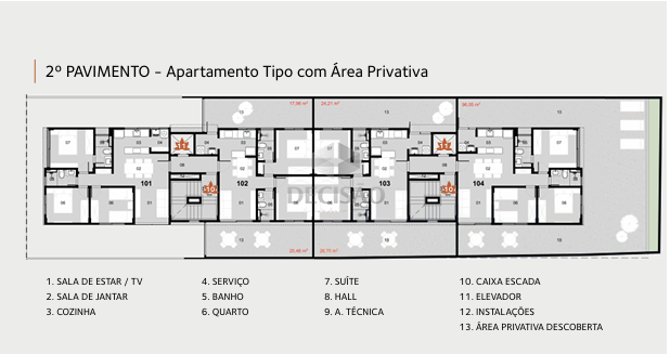 Apartamento 2 Quartos à venda no Cruzeiro: 