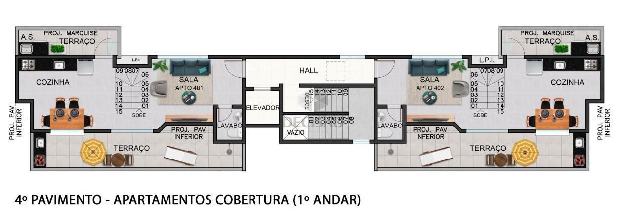 Apartamento 2 Quartos à venda no Santo Antonio: 