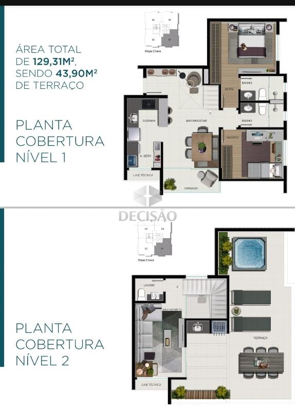Apartamento 1 Quarto à venda no Nova Suíssa: 