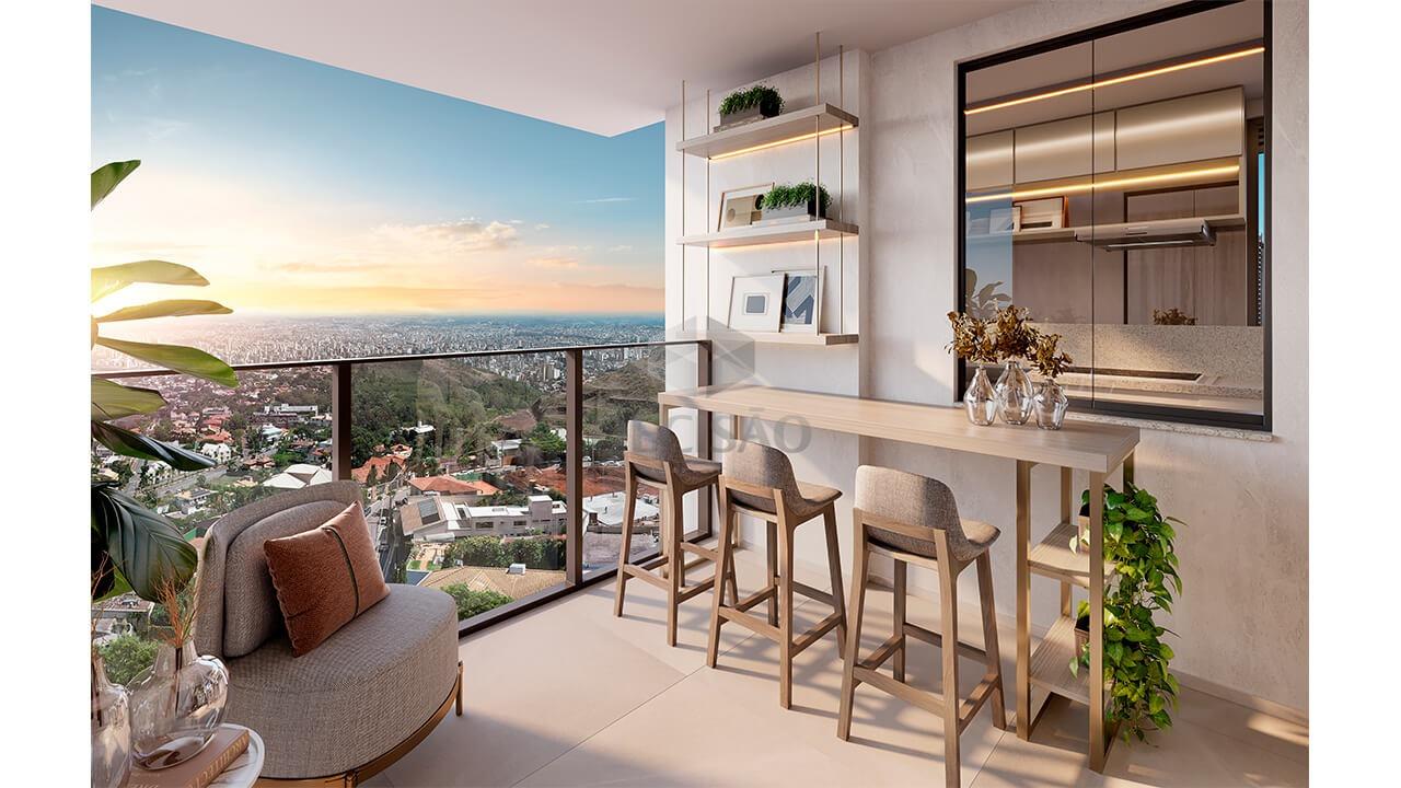 Apartamento 1 Quarto à venda no Vila da Serra: 