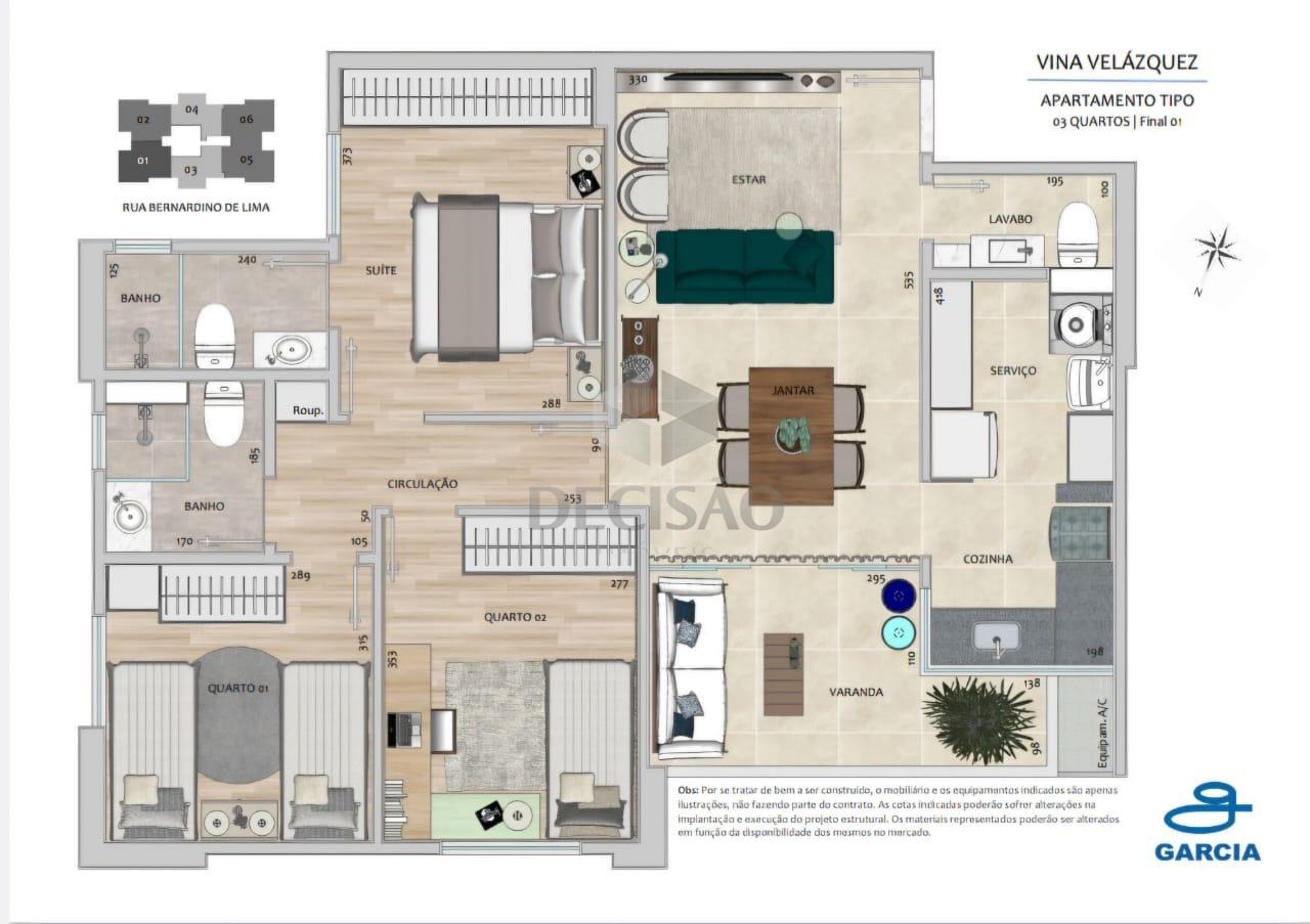 Apartamento 3 Quartos à venda no Gutierrez: 