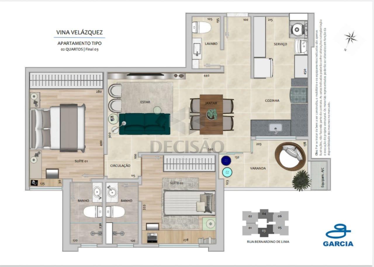 Apartamento 3 Quartos à venda no Gutierrez: 