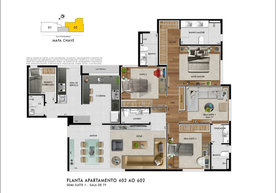 Apartamento 3 Quartos à venda no Santo Antonio: 