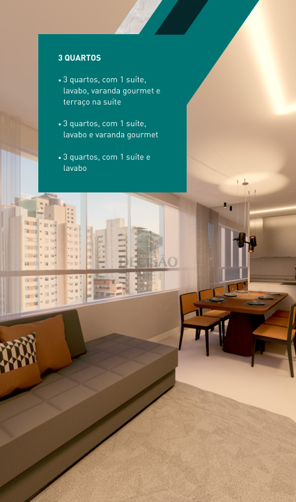 Apartamento 3 Quartos à venda no Lourdes: 