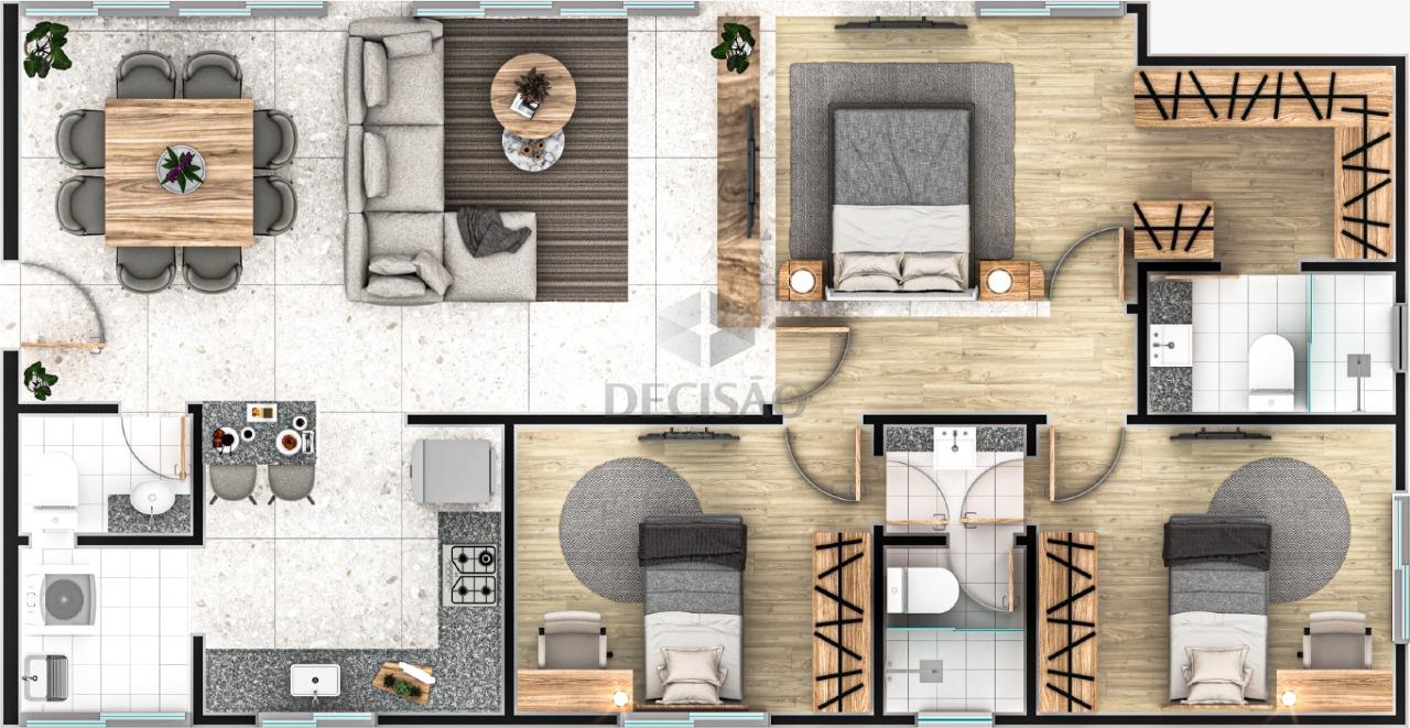 Apartamento 3 Quartos à venda no Padre Eustaquio: 