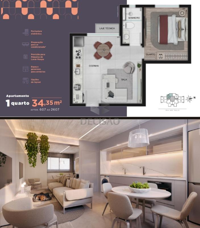 Studio à venda no Lourdes: 