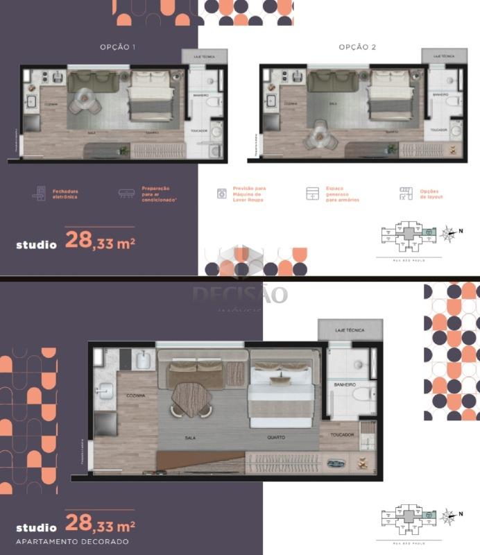 Studio à venda no Lourdes: 