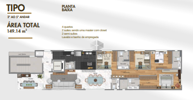 Apartamento 4 Quartos à venda no Gutierrez: 