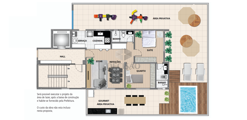 Área privativa à venda no Serra: 