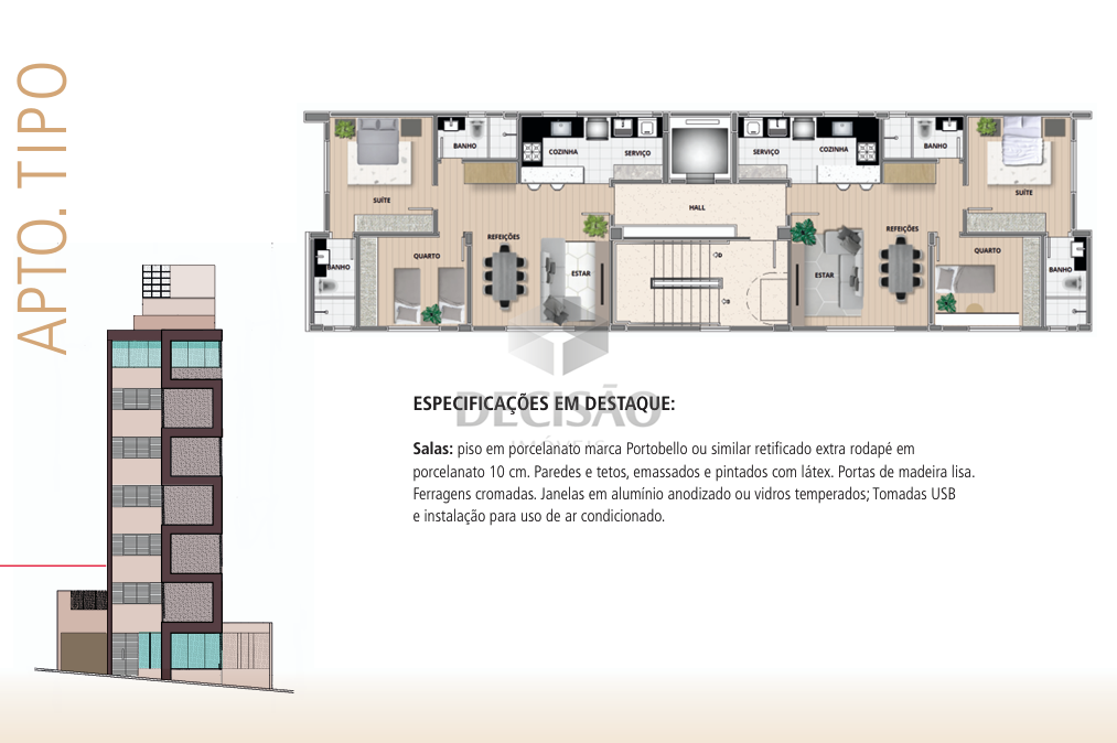 Área privativa à venda no Serra: 
