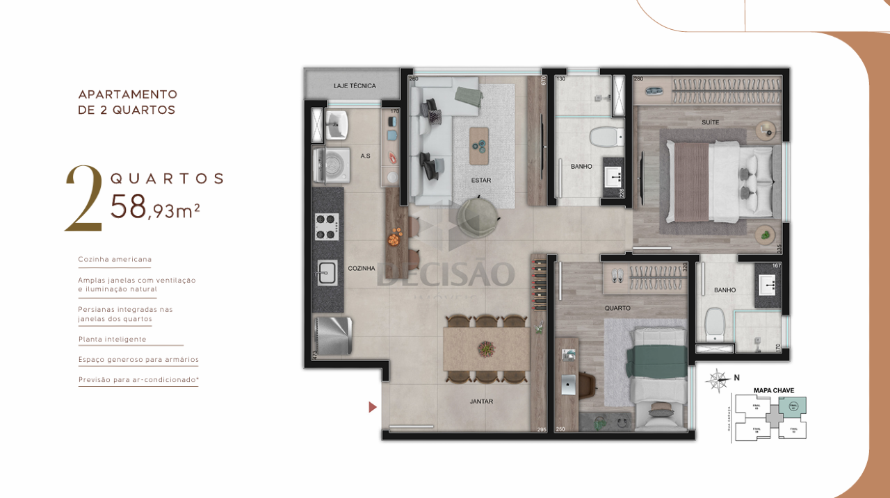 Apartamento 2 Quartos à venda no Serra: 
