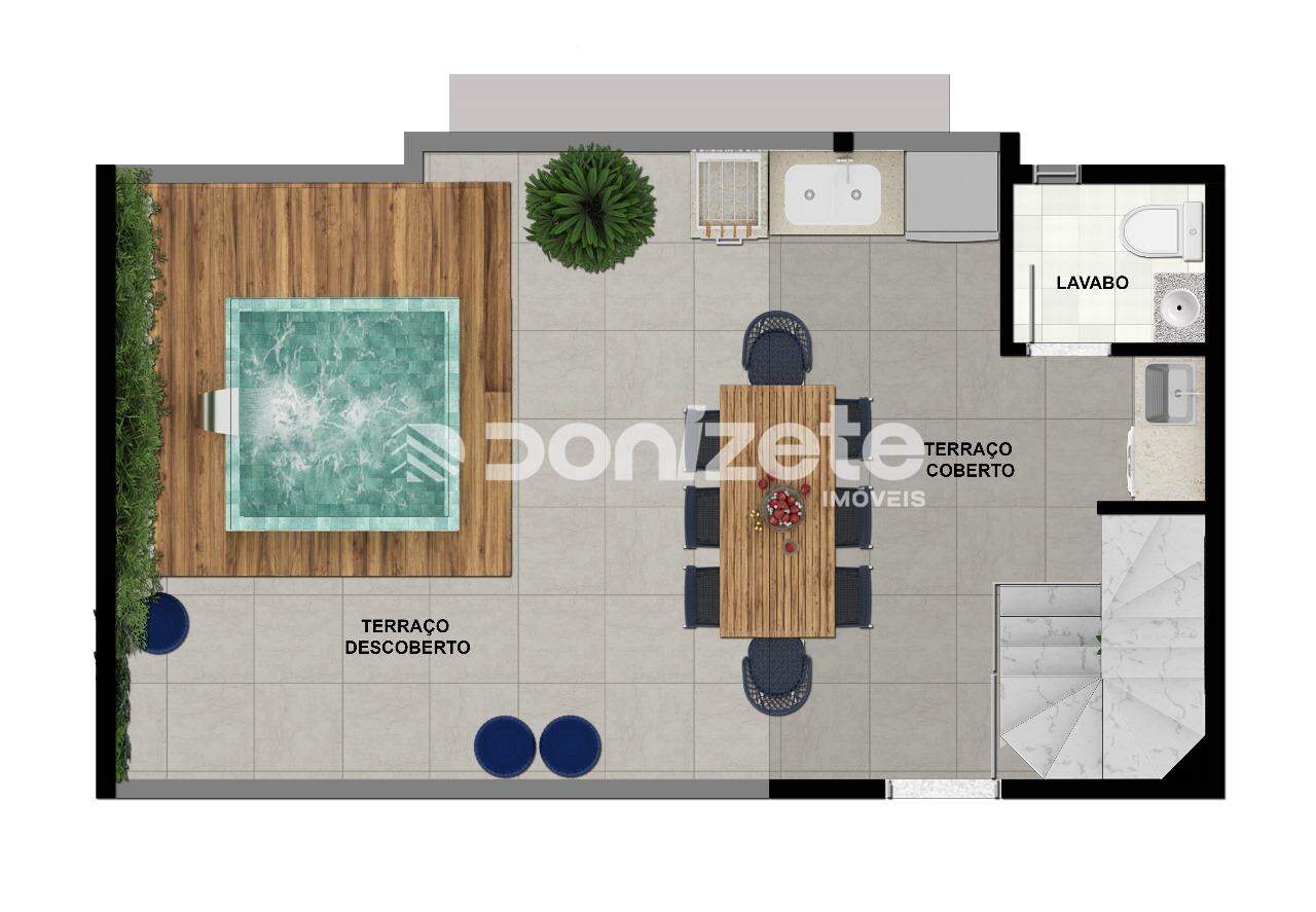 Apartamento Garden à venda no Paraíso: 