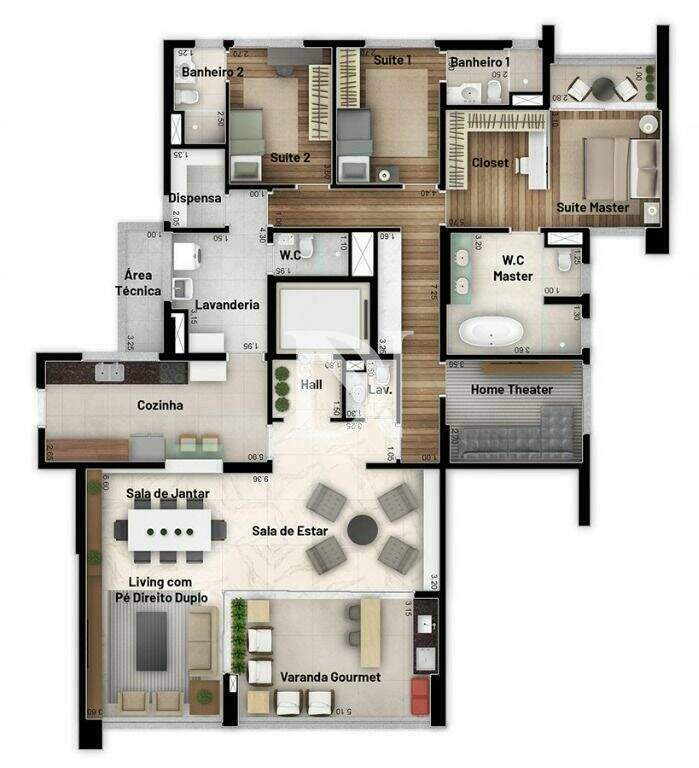 Apartamento à venda no Parque Campolim: 