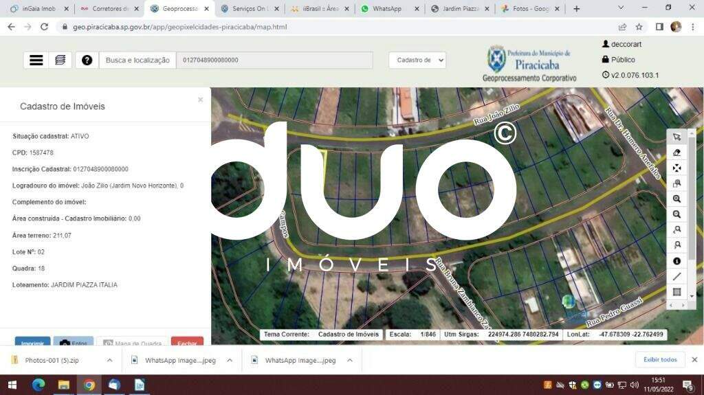 Terreno à venda no Jardim Novo Horizonte: 