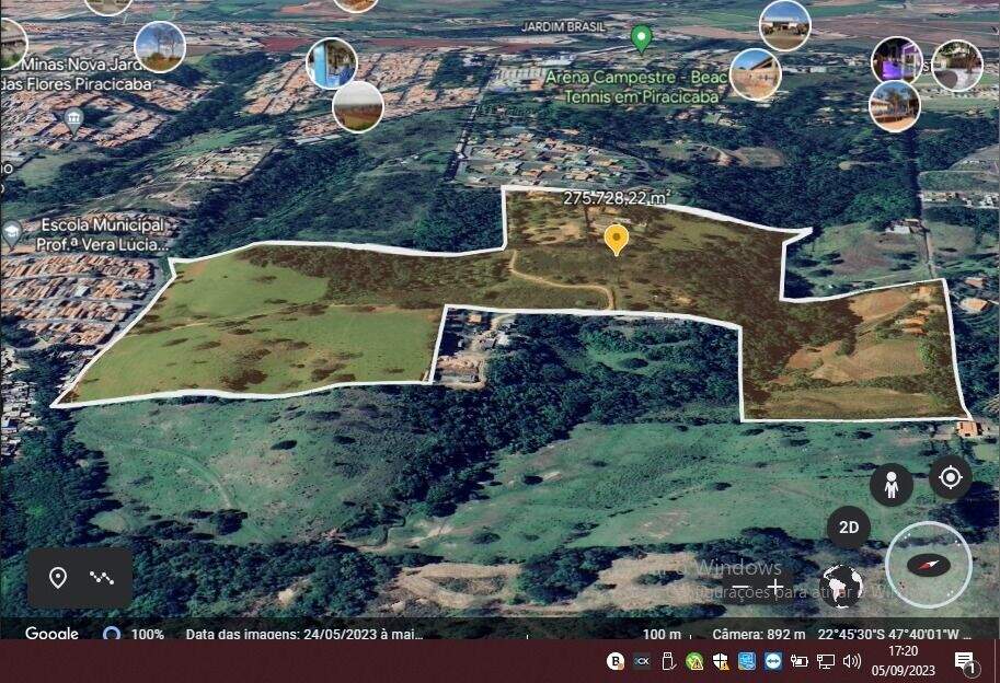 Área à venda no Campestre: 