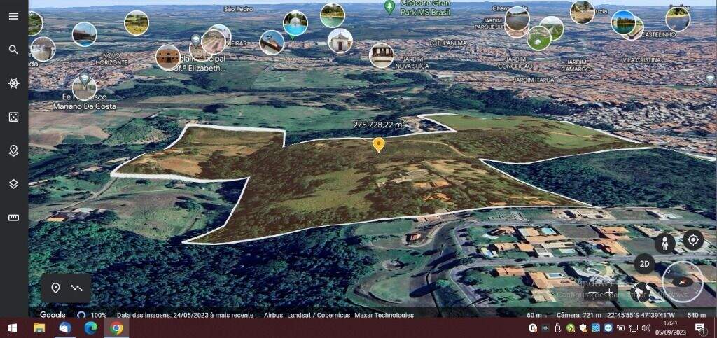 Área à venda no Campestre: 
