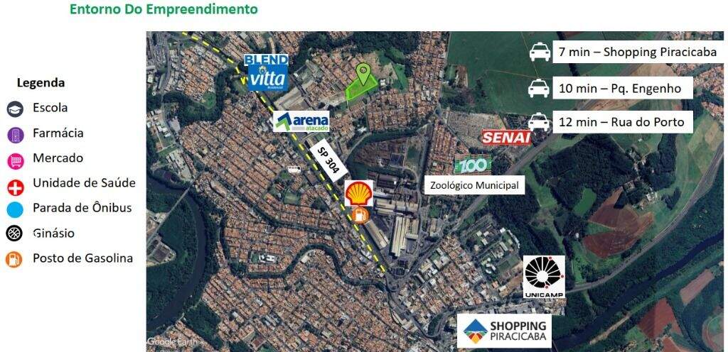 Área à venda no Jardim Diamante: Área à venda, 17260 m² por R$ 13.800.000 - Vila Industrial - Piracicaba/SP
